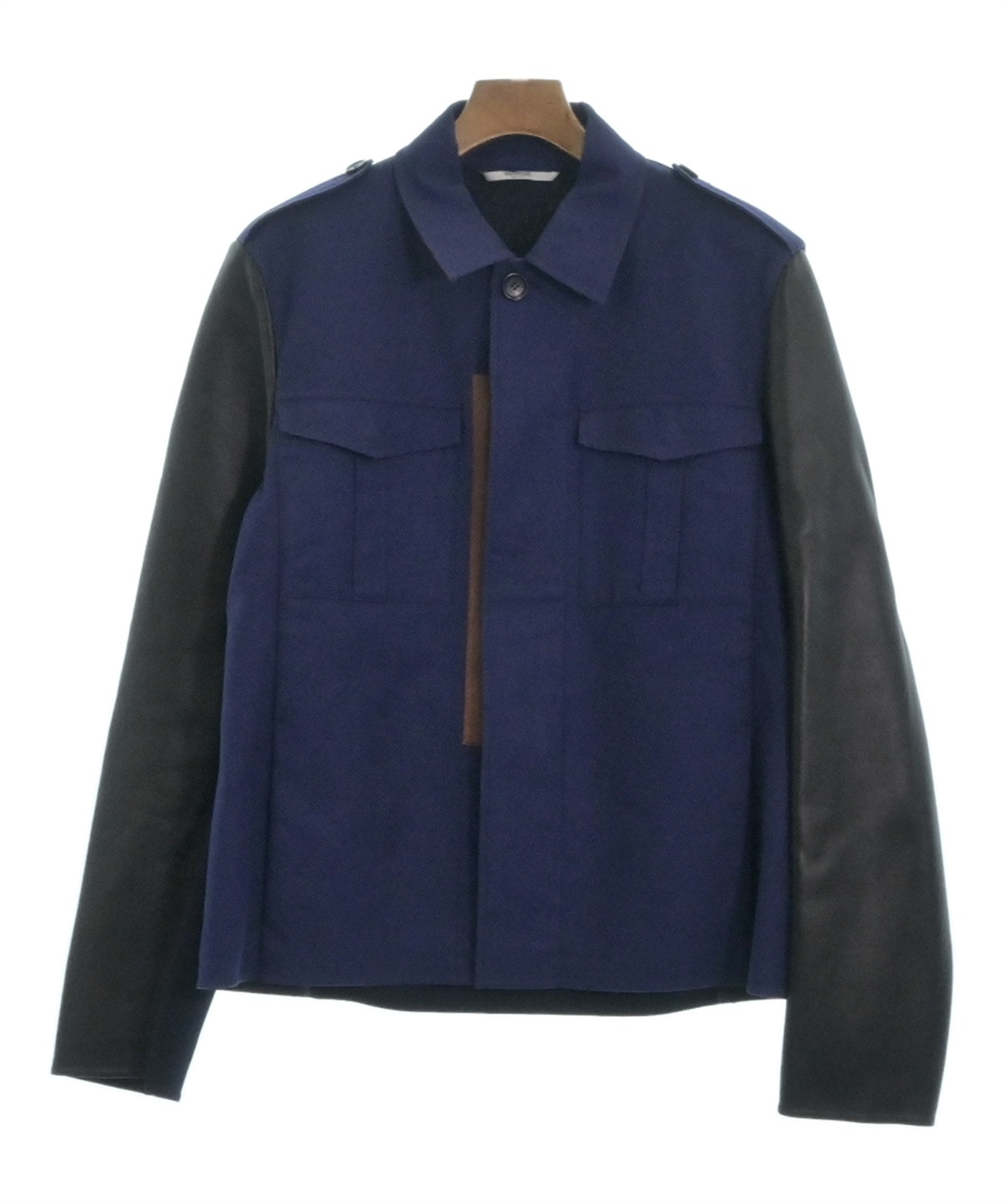 VALENTINO（ヴァレンティノ）ミリタリーブルゾン 紺 サイズ:48(L