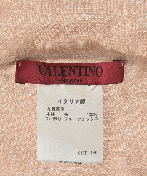 VALENTINO（ヴァレンティノ）ストール ピンク サイズ:UNI レディース/2200643215030