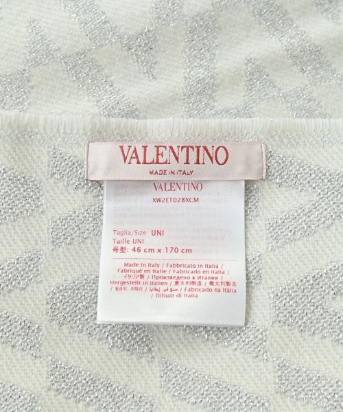 VALENTINO（ヴァレンティノ）マフラー 白 サイズ:UNI レディース/2200643547018