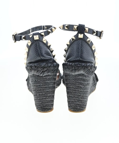 VALENTINO（ヴァレンティノ）サンダル 黒 サイズ:EU37(23.5cm位) レディース/2200619171438
