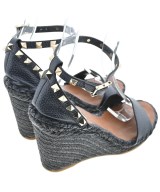 VALENTINO（ヴァレンティノ）サンダル 黒 サイズ:EU37(23.5cm位) レディース/2200619171438