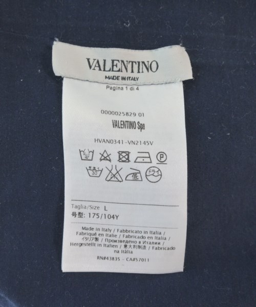 VALENTINO（ヴァレンティノ）Tシャツ・カットソー 紺 サイズ:L メンズ/2200612989146
