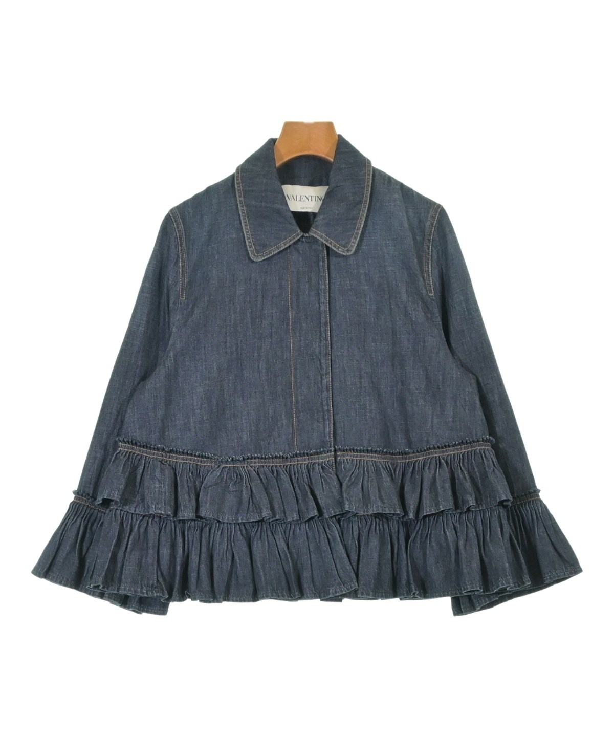 超レア新品VALENTINOヴァレンティノDenimJacketデニムジャケット VALENTINO（ヴァレンティノ）デニムジャケット 紺 サイズ:38(S位