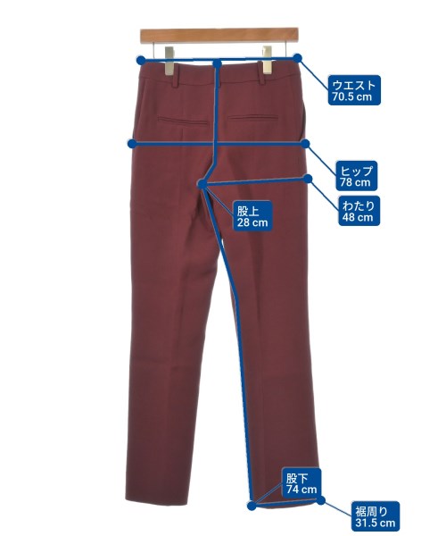 VALENTINO（ヴァレンティノ）スラックス 赤 サイズ:38(S位) レディース/2200610202070