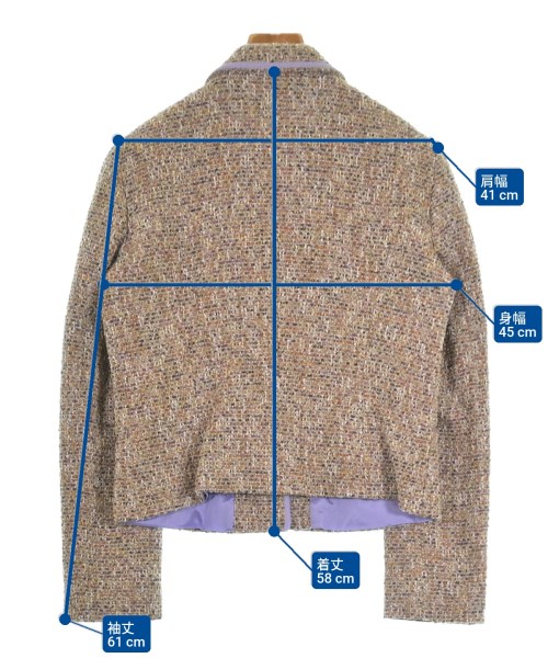 VALENTINO ROMA（ヴァレンティノローマ）テーラードジャケット 茶 サイズ:44(L位) レディース/2200618444052