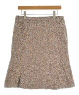 VALENTINO ROMA（ヴァレンティノローマ）ひざ丈スカート 茶 サイズ:44(L位) レディース/2200618444069