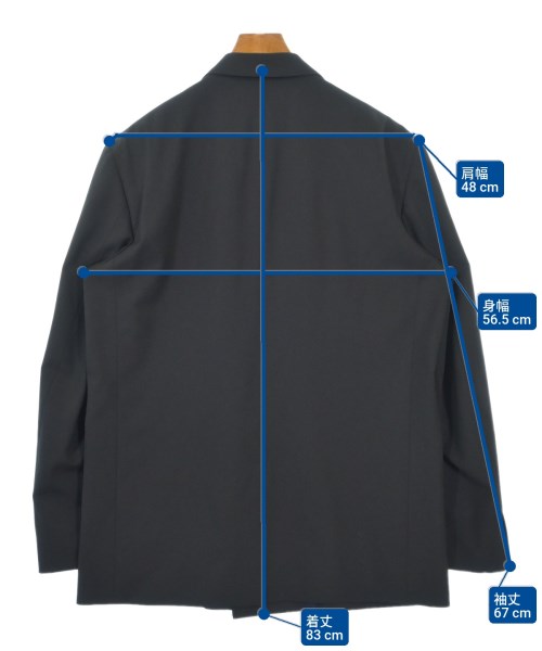 VALENTINO（ヴァレンティノ）テーラードジャケット 黒 サイズ:48(L位) メンズ/2200619213015