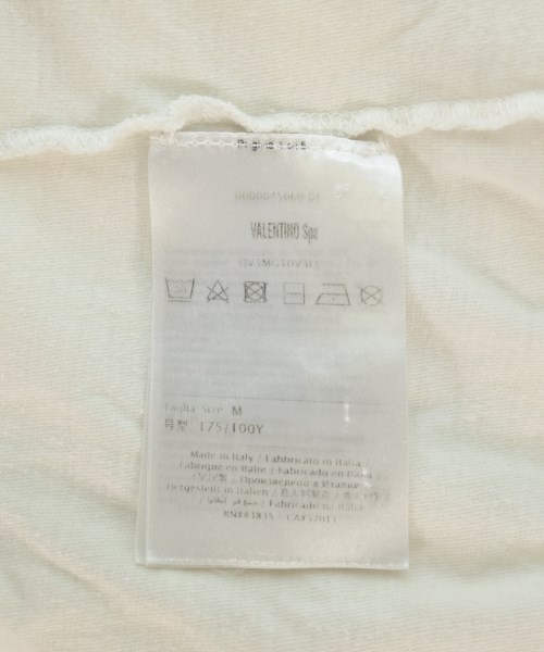 VALENTINO（ヴァレンティノ）Tシャツ・カットソー 白 サイズ:M メンズ/2200673621023