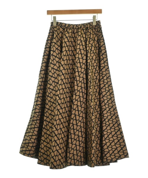 VALENTINO（ヴァレンティノ）ひざ丈スカート 茶 サイズ:40(M位) レディース/2200672911521
