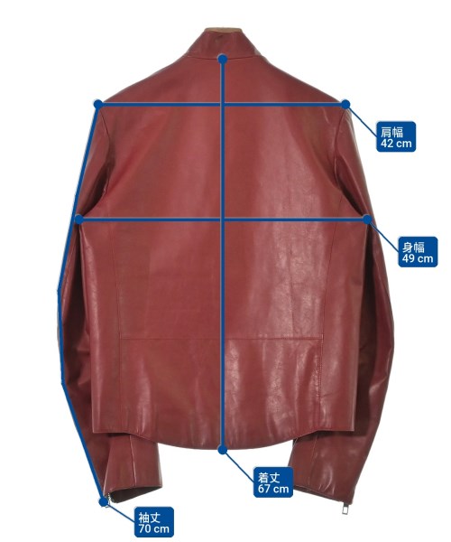 VALENTINO（ヴァレンティノ）ライダース 赤 サイズ:48(L位) メンズ/2200678017050