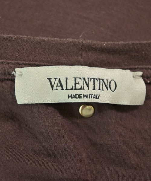 VALENTINO（ヴァレンティノ）Tシャツ・カットソー 茶 サイズ:S メンズ/2200677029030