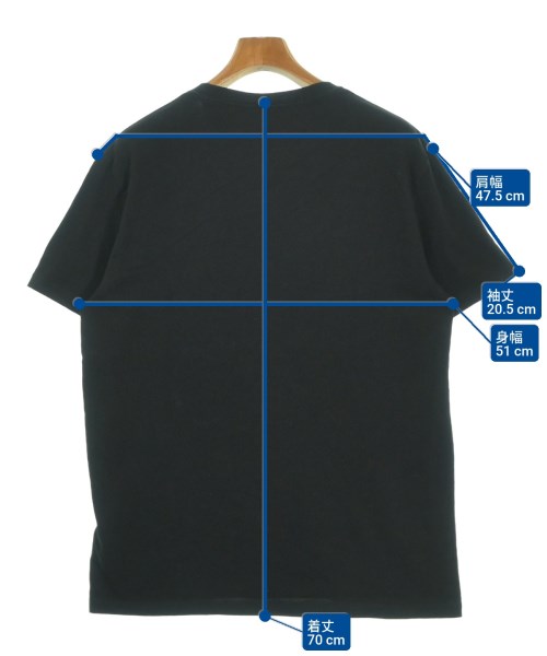 VALENTINO（ヴァレンティノ）Tシャツ・カットソー 黒 サイズ:L メンズ/2200656883011