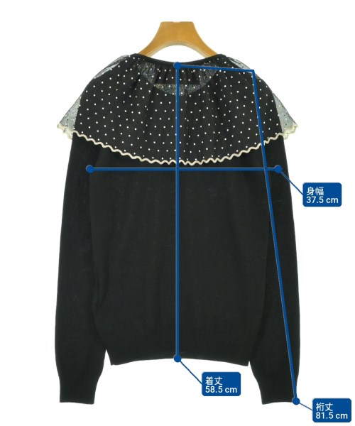 VALENTINO（ヴァレンティノ）ニット・セーター 黒 サイズ:XS レディース/2200711475090