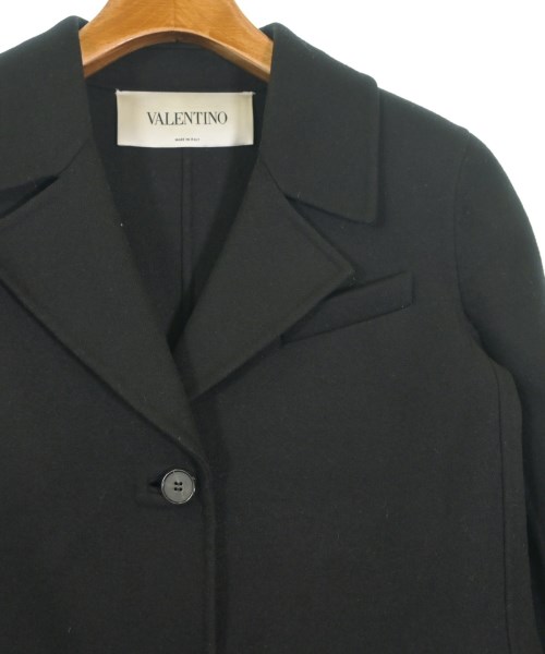 VALENTINO（ヴァレンティノ）チェスターコート 黒 サイズ:38(S位) レディース/2200635478047