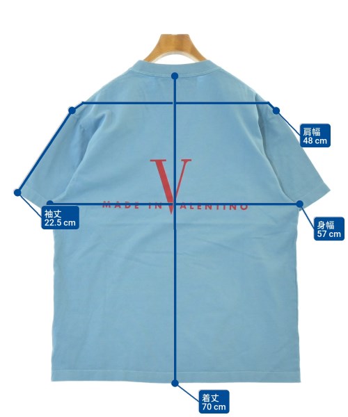 VALENTINO（ヴァレンティノ）Tシャツ・カットソー 青 サイズ:S メンズ/2200643904088