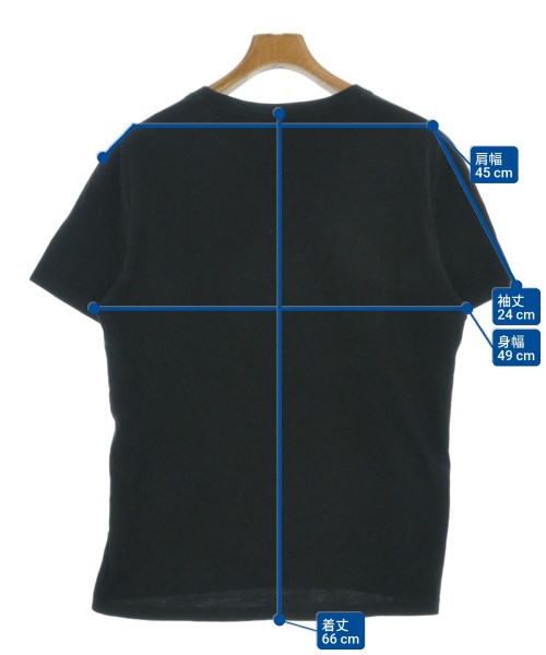 VALENTINO（ヴァレンティノ）Tシャツ・カットソー 黒 サイズ:M メンズ/2200652452396