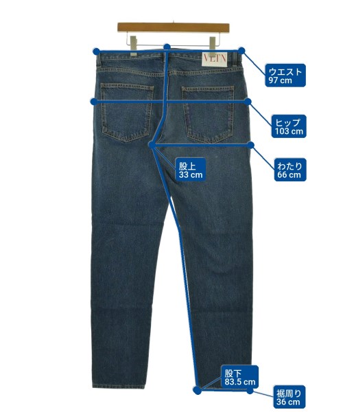 VALENTINO（ヴァレンティノ）デニムパンツ 青 サイズ:34(XL位) メンズ/2200663329151