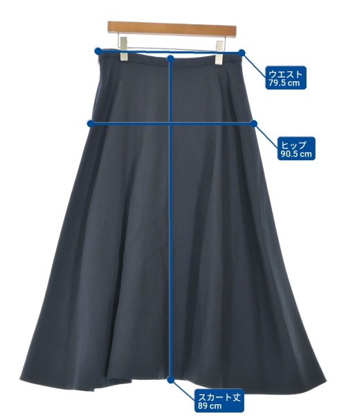 VALENTINO（ヴァレンティノ）ロング・マキシ丈スカート 紺 サイズ:46(XL位) レディース/2200731520350