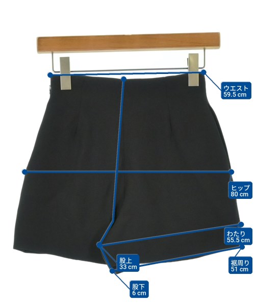 VALENTINO（ヴァレンティノ）ショートパンツ 黒 サイズ:36(XS位) レディース/2200721561042