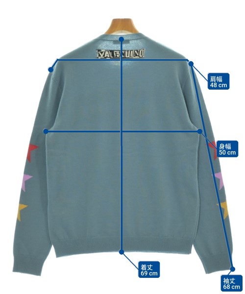 VALENTINO（ヴァレンティノ）ニット・セーター 青 サイズ:XL メンズ/2200727237040