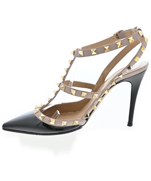 VALENTINO（ヴァレンティノ）パンプス 黒 サイズ:EU37 1/2(24cm位) レディース/2200728752061