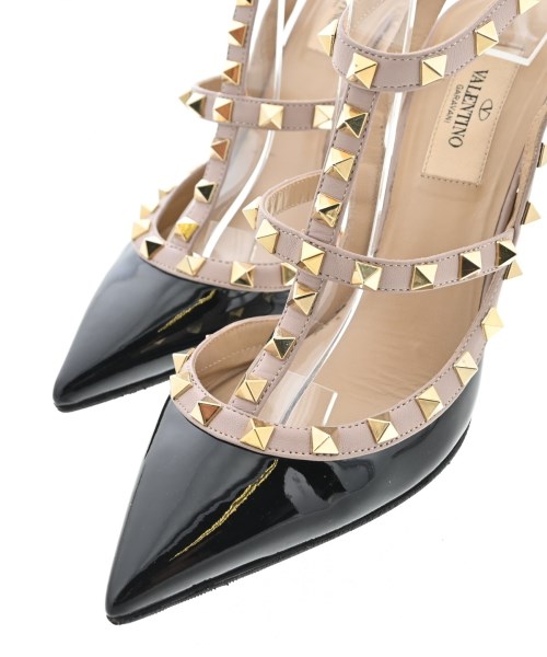 VALENTINO（ヴァレンティノ）パンプス 黒 サイズ:EU37 1/2(24cm位) レディース/2200728752061
