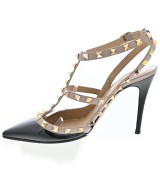 VALENTINO（ヴァレンティノ）パンプス 黒 サイズ:EU37 1/2(24cm位) レディース/2200728752061