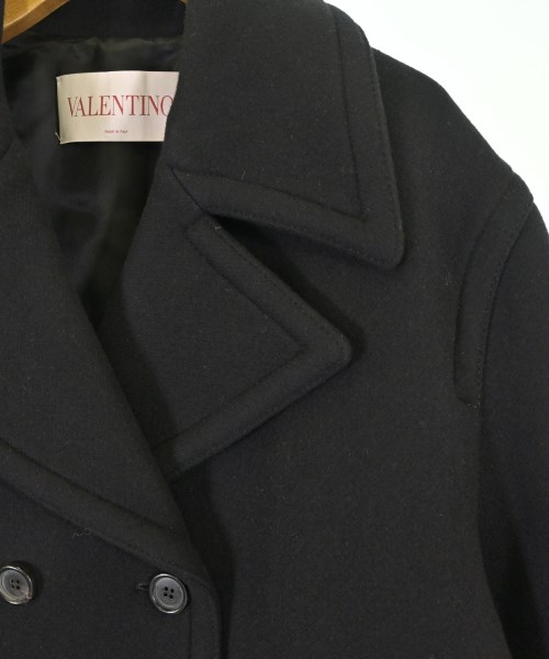 VALENTINO（ヴァレンティノ）ピーコート 黒 サイズ:38(S位) レディース/2200686282013