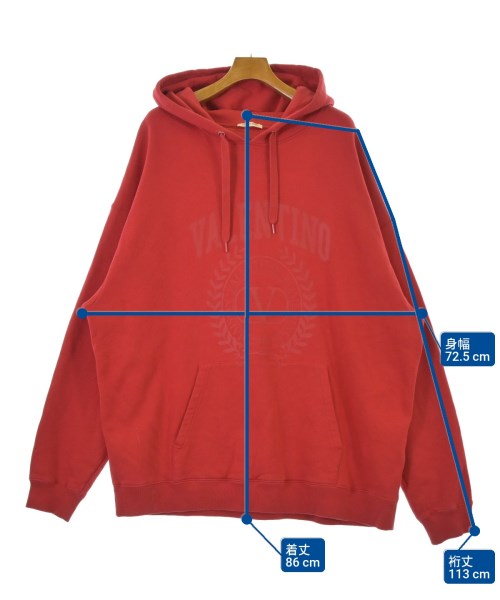 VALENTINO（ヴァレンティノ）パーカー 赤 サイズ:XL メンズ/2200688336059