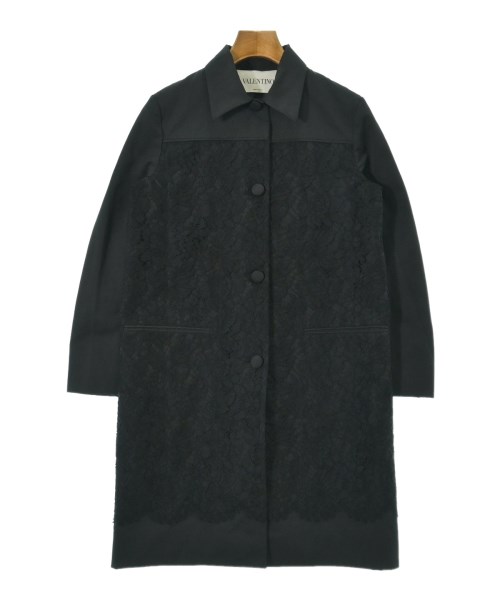 VALENTINO(ヴァレンティノ)ステンカラーコート 黒 サイズ:38(S位)/2200689984051
