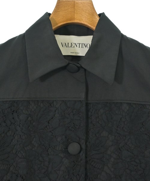 VALENTINO（ヴァレンティノ）ステンカラーコート 黒 サイズ:38(S位) レディース/2200689984051