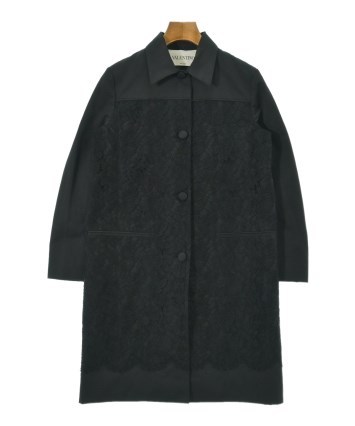 VALENTINO（ヴァレンティノ）ステンカラーコート 黒 サイズ:38(S位