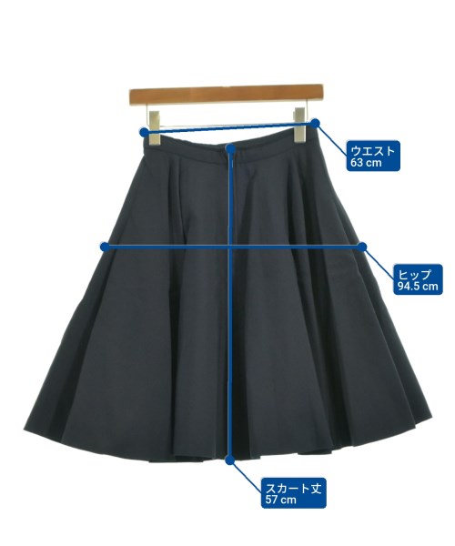 FOXEY（フォクシー）ひざ丈スカート 紺 サイズ:38(S位) レディース/2200636634091