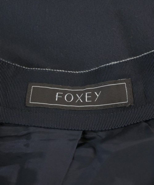 FOXEY（フォクシー）ひざ丈スカート 紺 サイズ:38(S位) レディース/2200630212097