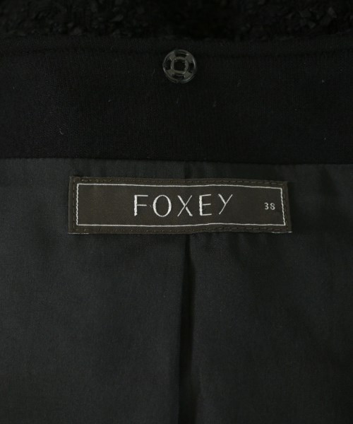 FOXEY（フォクシー）ノーカラージャケット 黒 サイズ:38(S位) レディース/2200619948047