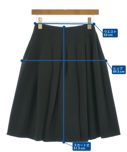 FOXEY（フォクシー）ひざ丈スカート 黒 サイズ:38(S位) レディース/2200622003054