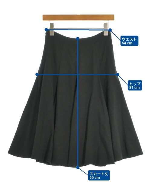 FOXEY（フォクシー）ひざ丈スカート 黒 サイズ:40(M位) レディース/2200674722026