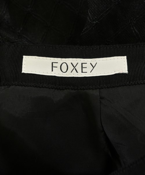 FOXEY（フォクシー）ひざ丈スカート 黒 サイズ:38(S位) レディース/2200683593099
