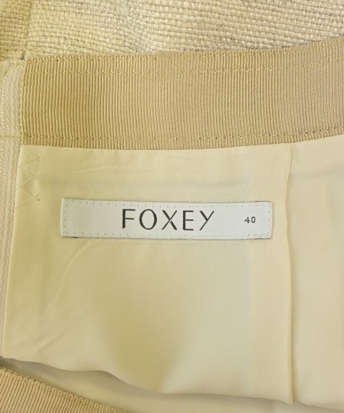 FOXEY（フォクシー）ひざ丈スカート ベージュ サイズ:40(M位) レディース/2200729101028