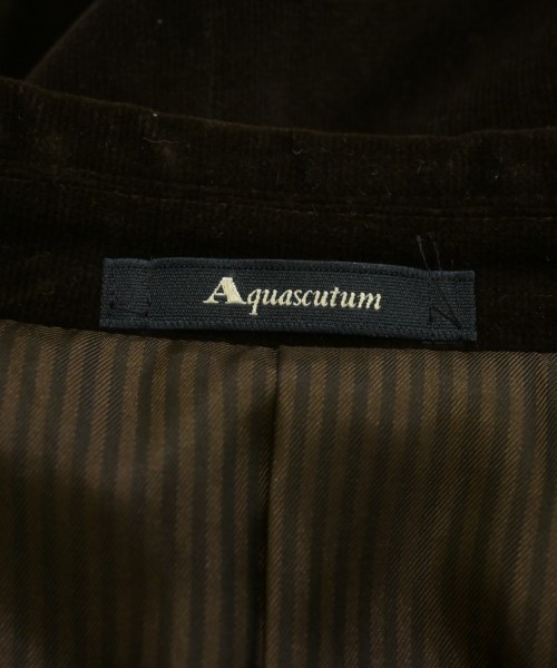 AQUASCUTUM（アクアスキュータム）テーラードジャケット 茶 サイズ:5(XS位) レディース/2200622363011