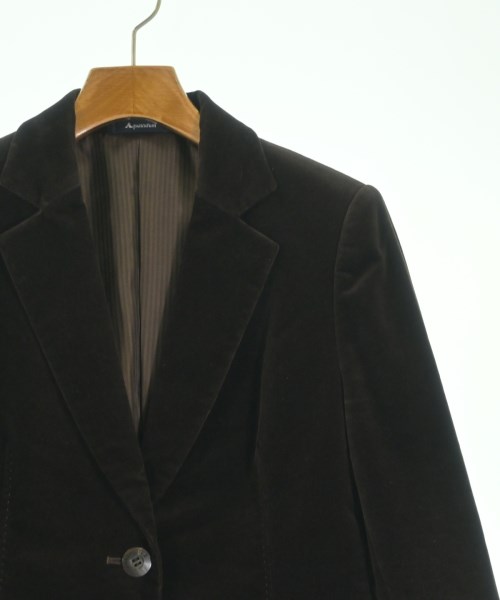 AQUASCUTUM（アクアスキュータム）テーラードジャケット 茶 サイズ:5(XS位) レディース/2200622363011