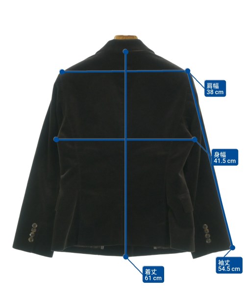 AQUASCUTUM（アクアスキュータム）テーラードジャケット 茶 サイズ:5(XS位) レディース/2200622363011