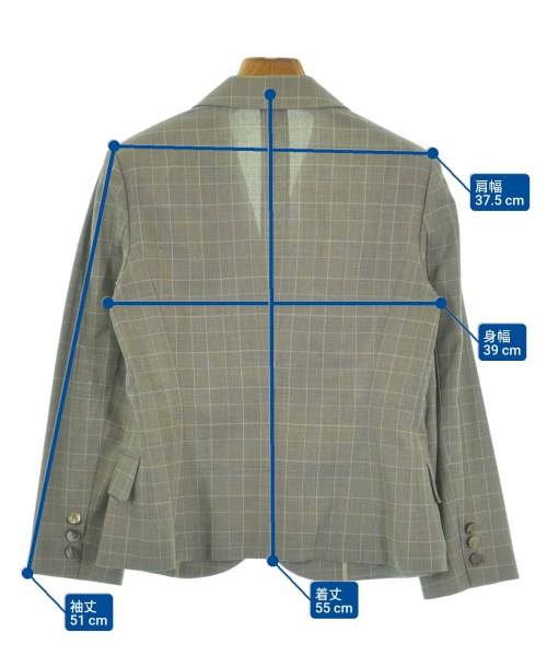 AQUASCUTUM（アクアスキュータム）テーラードジャケット グレー サイズ:6(XS位) レディース/2200622363028