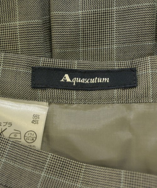 AQUASCUTUM（アクアスキュータム）ひざ丈スカート グレー サイズ:6(XS位) レディース/2200622363035