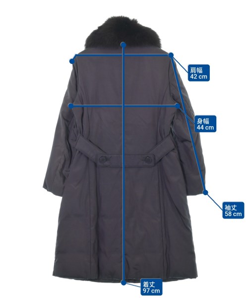 AQUASCUTUM（アクアスキュータム）ダウンコート 紫 サイズ:8(L位) レディース/2200637033015