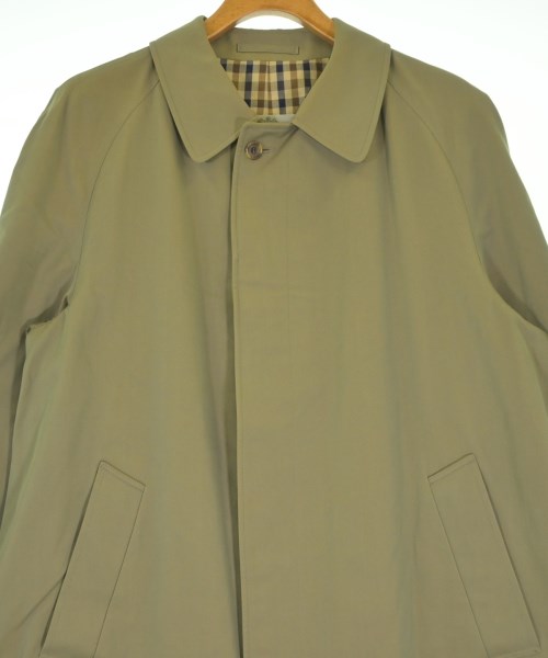 AQUASCUTUM（アクアスキュータム）ステンカラーコート カーキ サイズ:5(XL位) メンズ/2200632997022