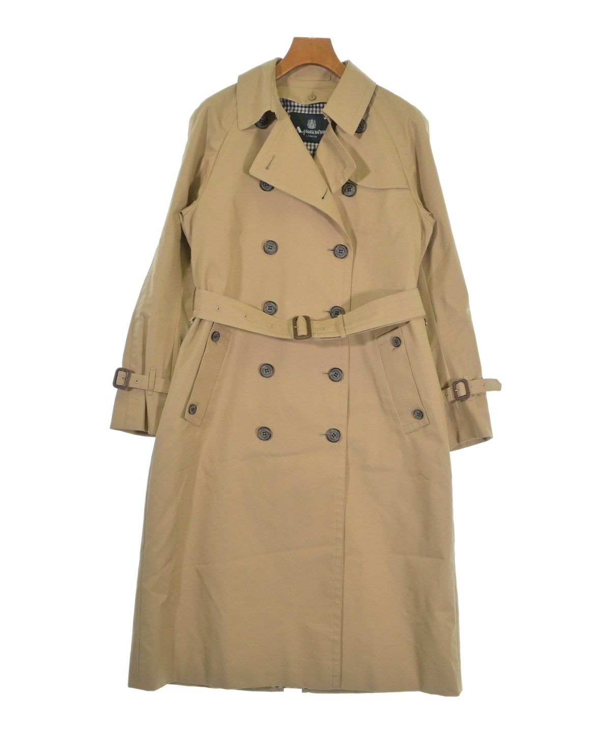 AQUASCUTUM（アクアスキュータム）トレンチコート ベージュ サイズ:8(M