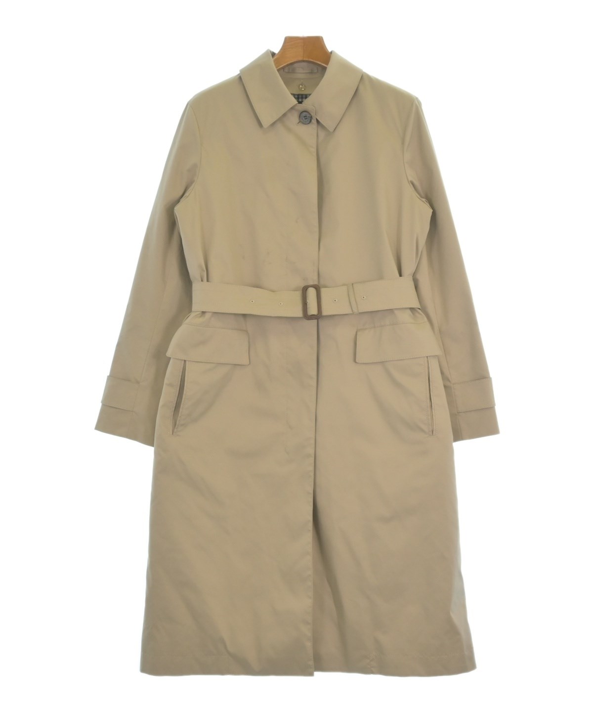 AQUASCUTUM（アクアスキュータム）ステンカラーコート ベージュ サイズ