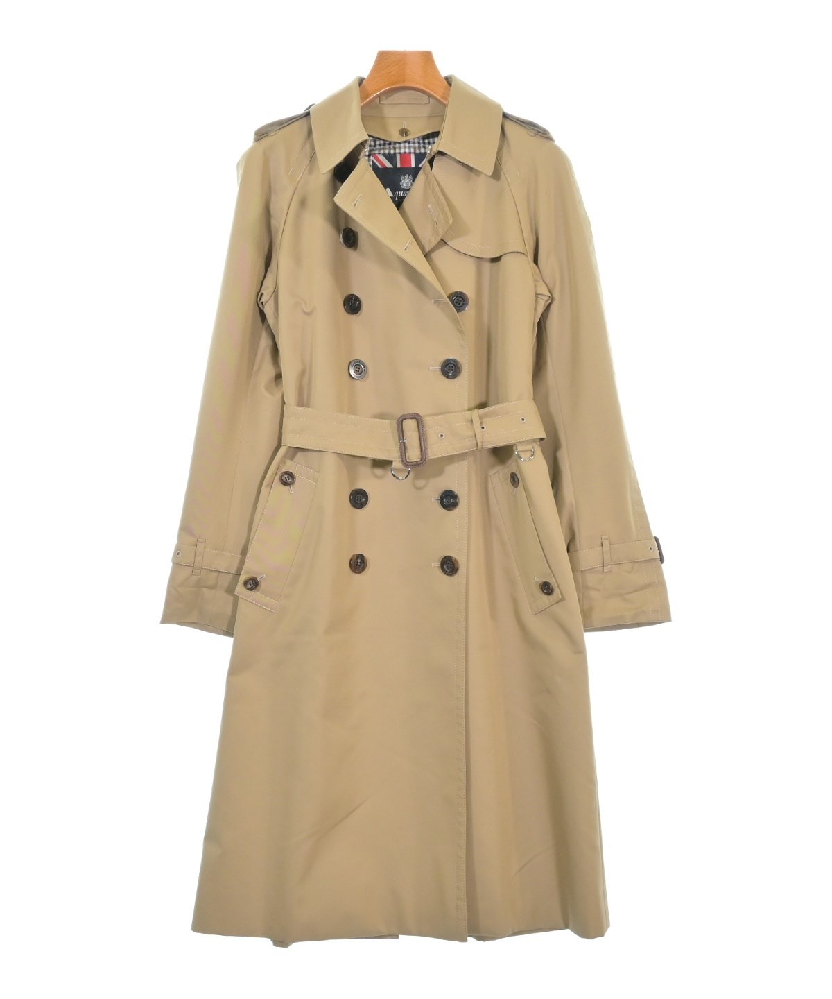 Aquascutumアクアスキュータム トレンチコート　ベージュ　サイズ4 AQUASCUTUM（アクアスキュータム）トレンチコート ベージュ サイズ:4(M