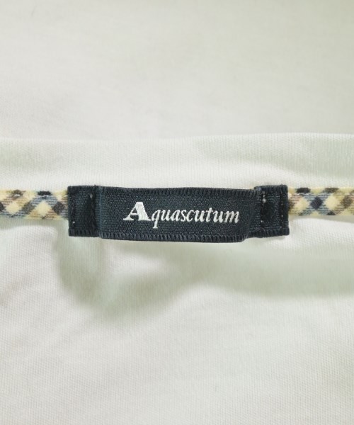 AQUASCUTUM（アクアスキュータム）Tシャツ・カットソー 白 サイズ:8(S位) レディース/2200614938241